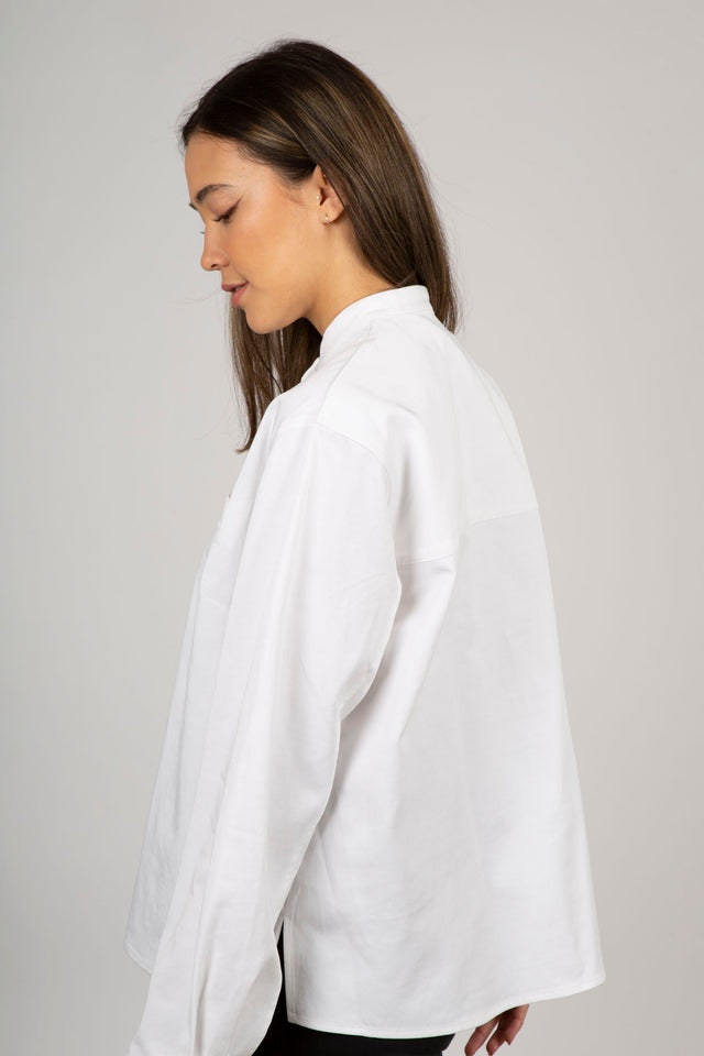 Signed Cotton Blouse - Bright White