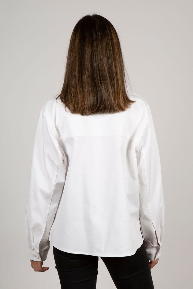 Signed Cotton Blouse - Bright White