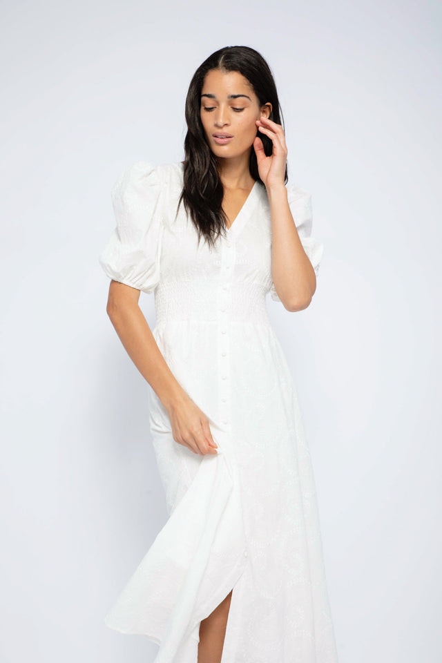 Palma Lace Dress - White