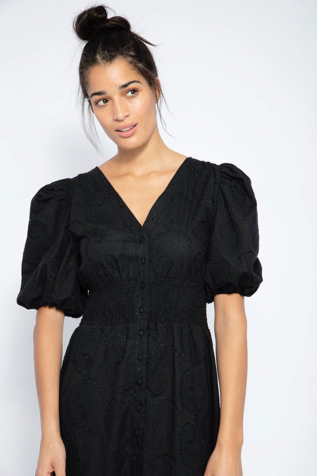 Palma Lace Dress - Black