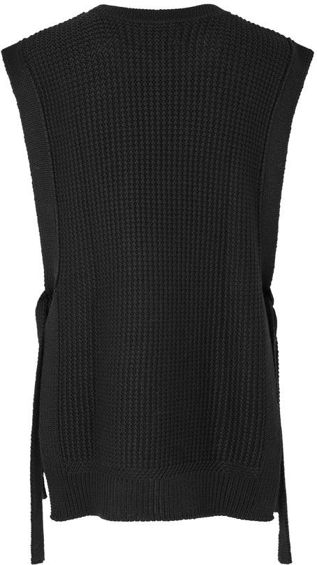 Aventurine Knit Vest - Black