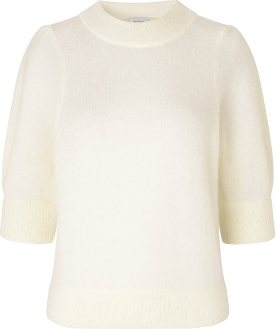 Brook Knit Puff SS - White Swan
