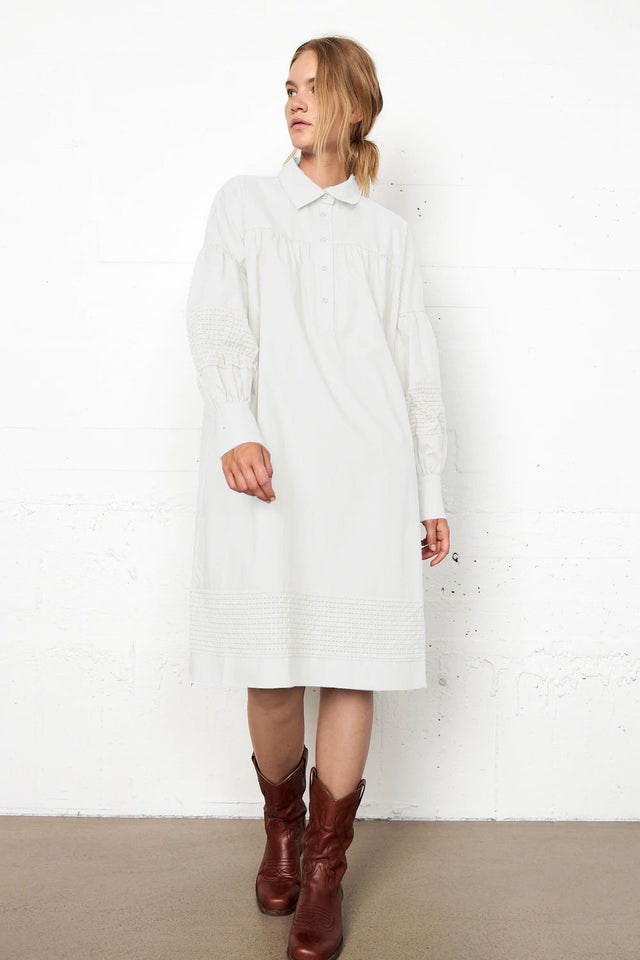 Henri New Shirt Dress - White