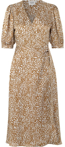 Granada Wrap Dress - Bronze Brown