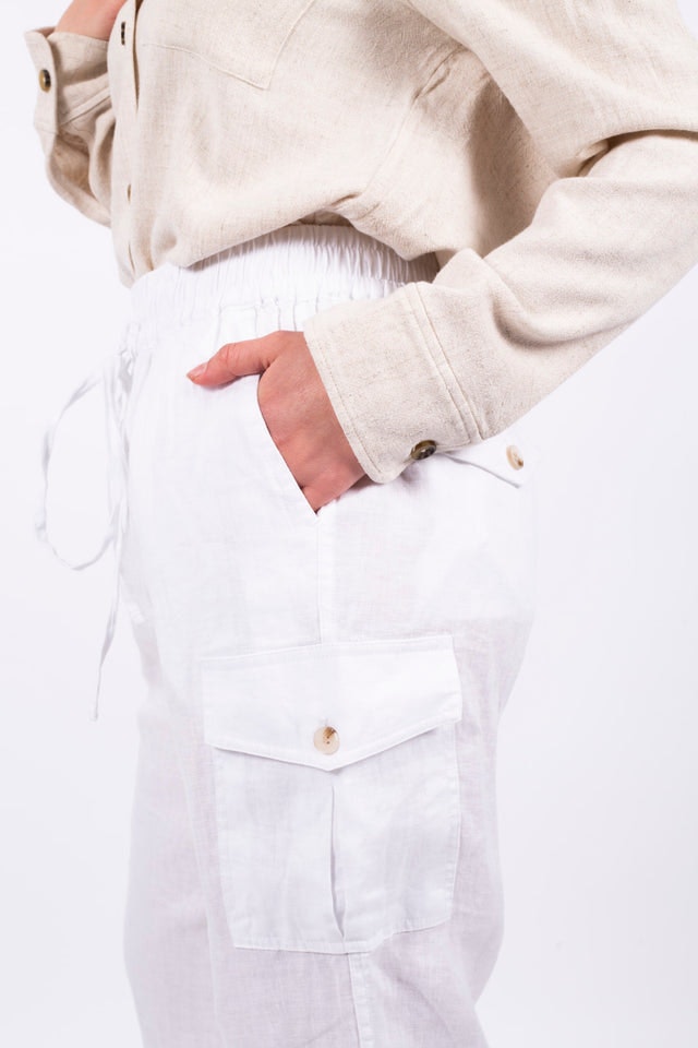 Spirit Linen Trousers - White