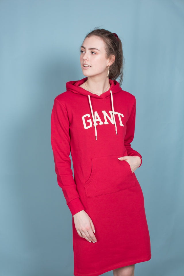 Gant ARCH Hoodie Dress - Red - GANT - Kjoler - VILLOID.no
