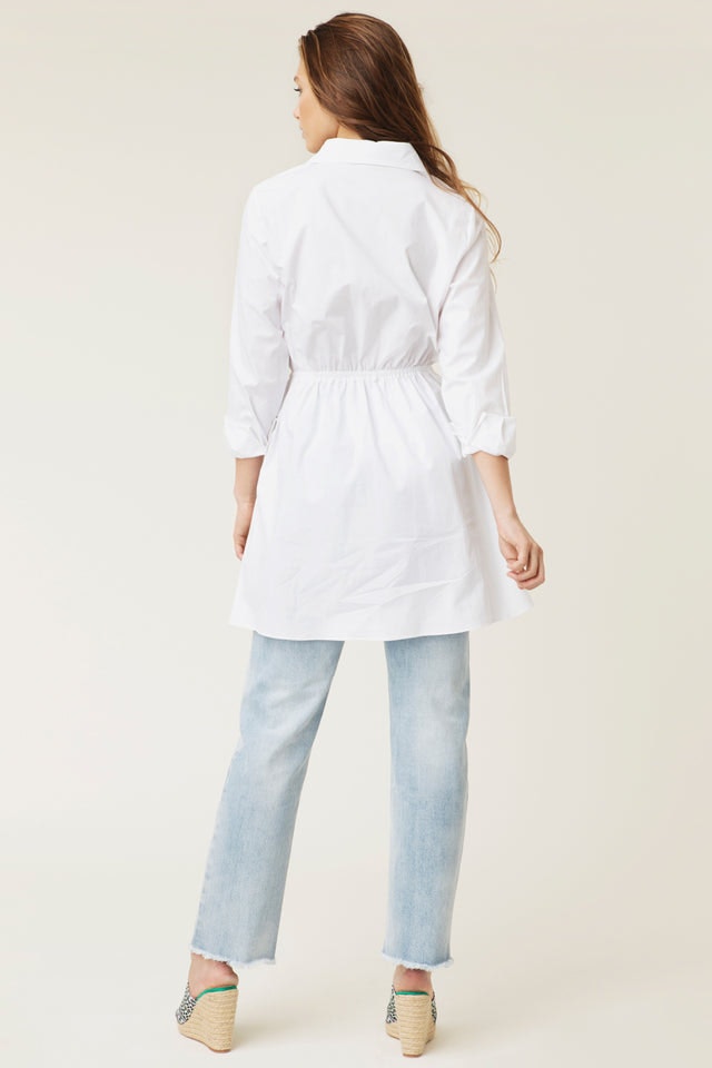 Nella Shirt Dress - White - By Malina - Kjoler - VILLOID.no