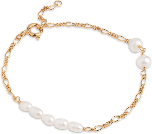 Perla Figaro Bracelet -  Figaro/Pearl