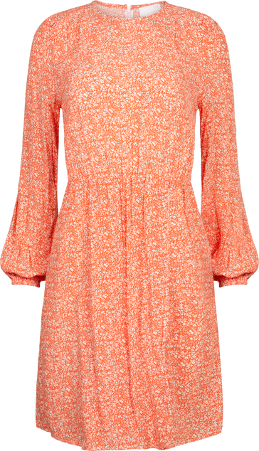 Ella Printed Dress - Coral