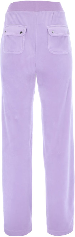 Del Ray Classic Velour Pant Pocket - Pastel Lilac