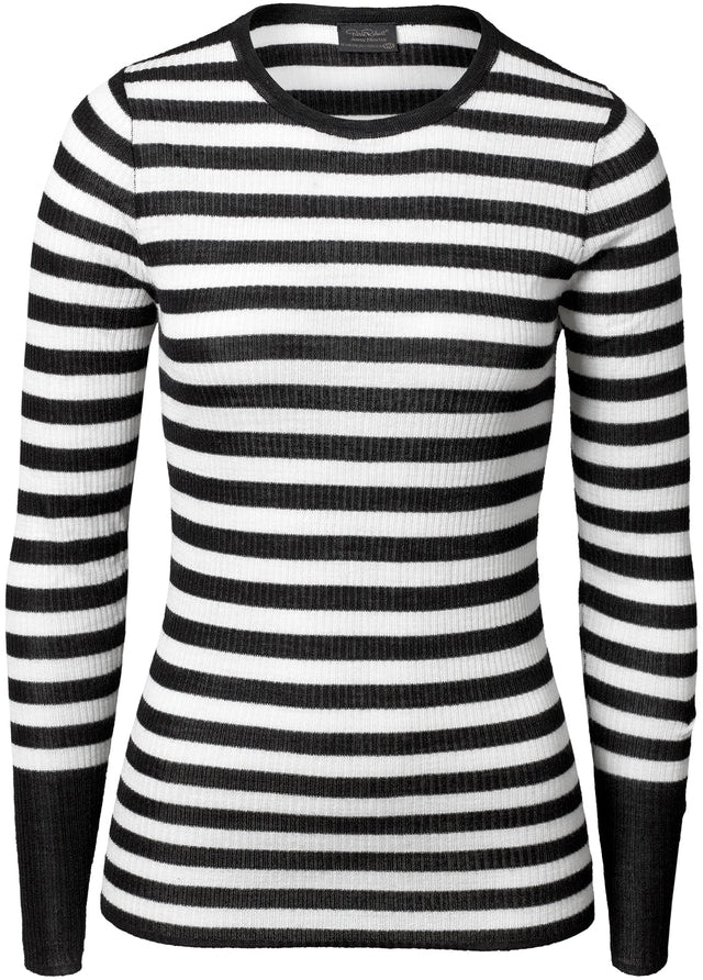 Wool Long Sleeve - Stripe - Pierre Robert x Jenny Skavlan - Gensere - VILLOID.no
