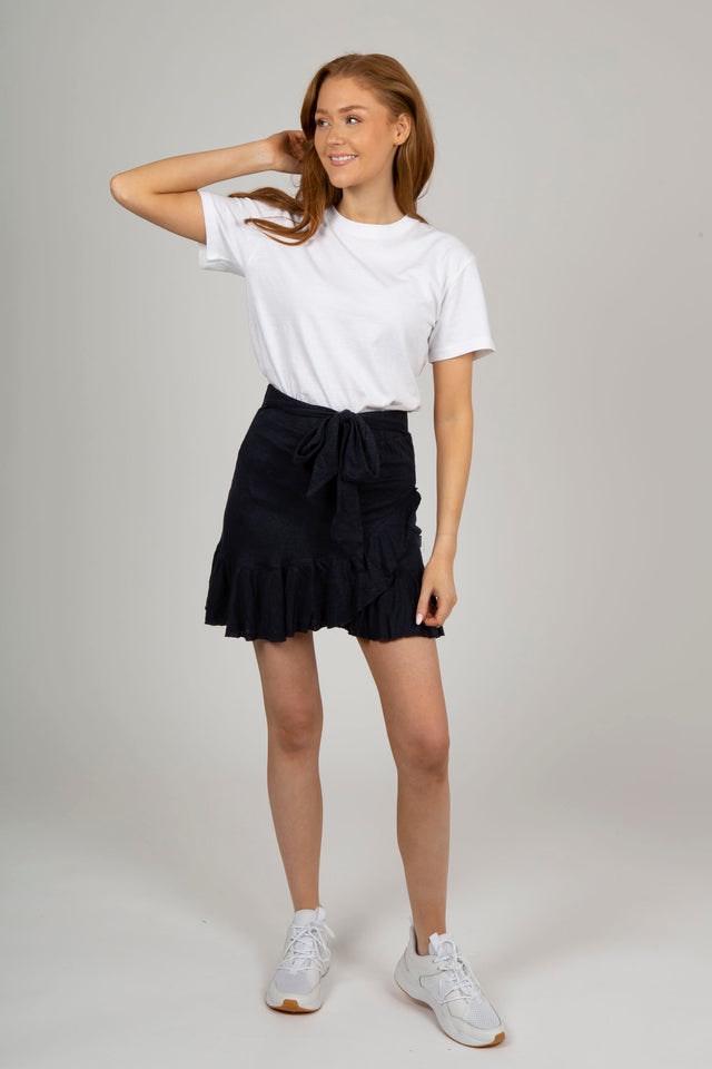 Juliette Linen Skirt - Navy