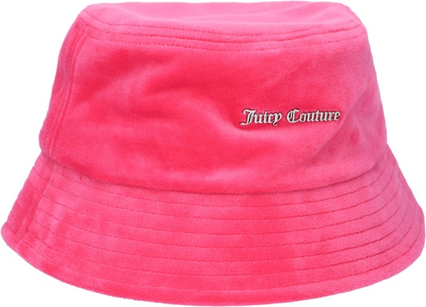Ellie Velour Bucket Hat - Fluro Pink