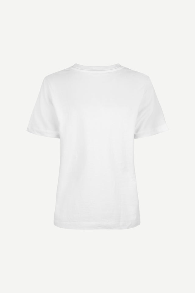 Camino T-Shirt SS - White - Samsøe Samsøe - T-skjorter & Topper - VILLOID.no