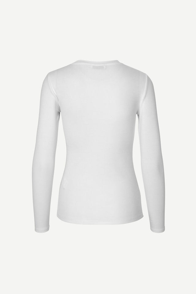 Alexa ls - White - Samsøe Samsøe - T-skjorter & Topper - VILLOID.no
