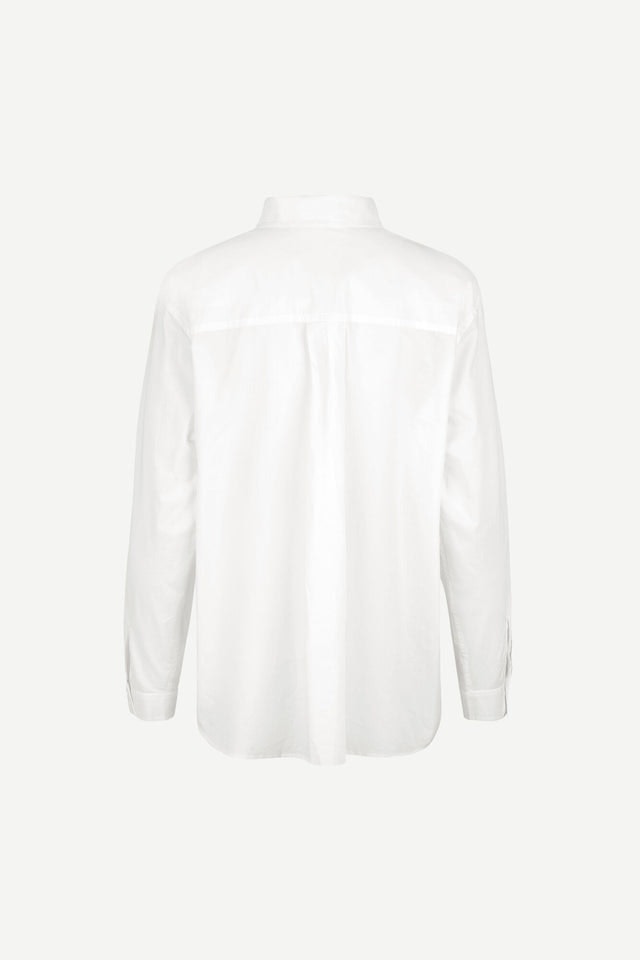 Mina Shirt - White - Samsøe Samsøe - Bluser & Skjorter - VILLOID.no