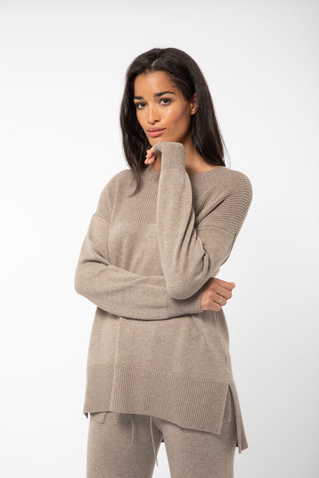 Butterfly Knit - Taupe Melange
