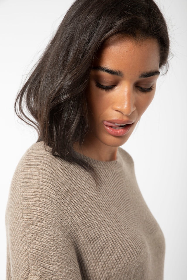Butterfly Knit - Taupe Melange