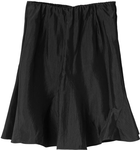 Luna Acetate Skirt - Anthracite Black