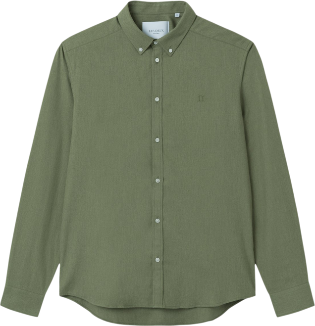 Harrison B.D. Brushed Shirt - Lichen Green
