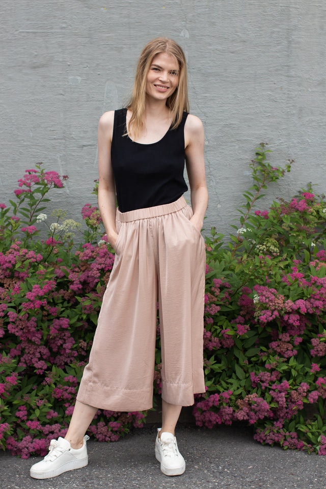 Minga Cropped Trousers - Ginger Root - Second Female - Bukser & Shorts - VILLOID.no