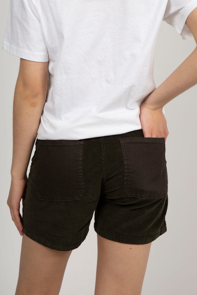Emilia Classic Cord Shorts - Army