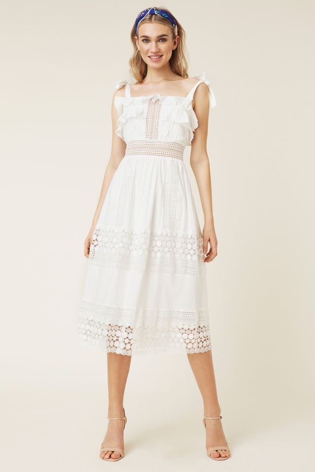 Emeline Dress - White - By Malina - Kjoler - VILLOID.no