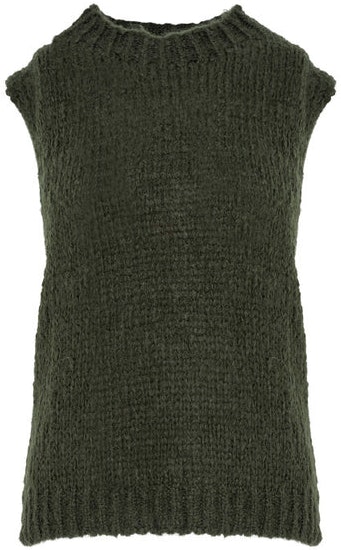Kala Vest Wool - Olive