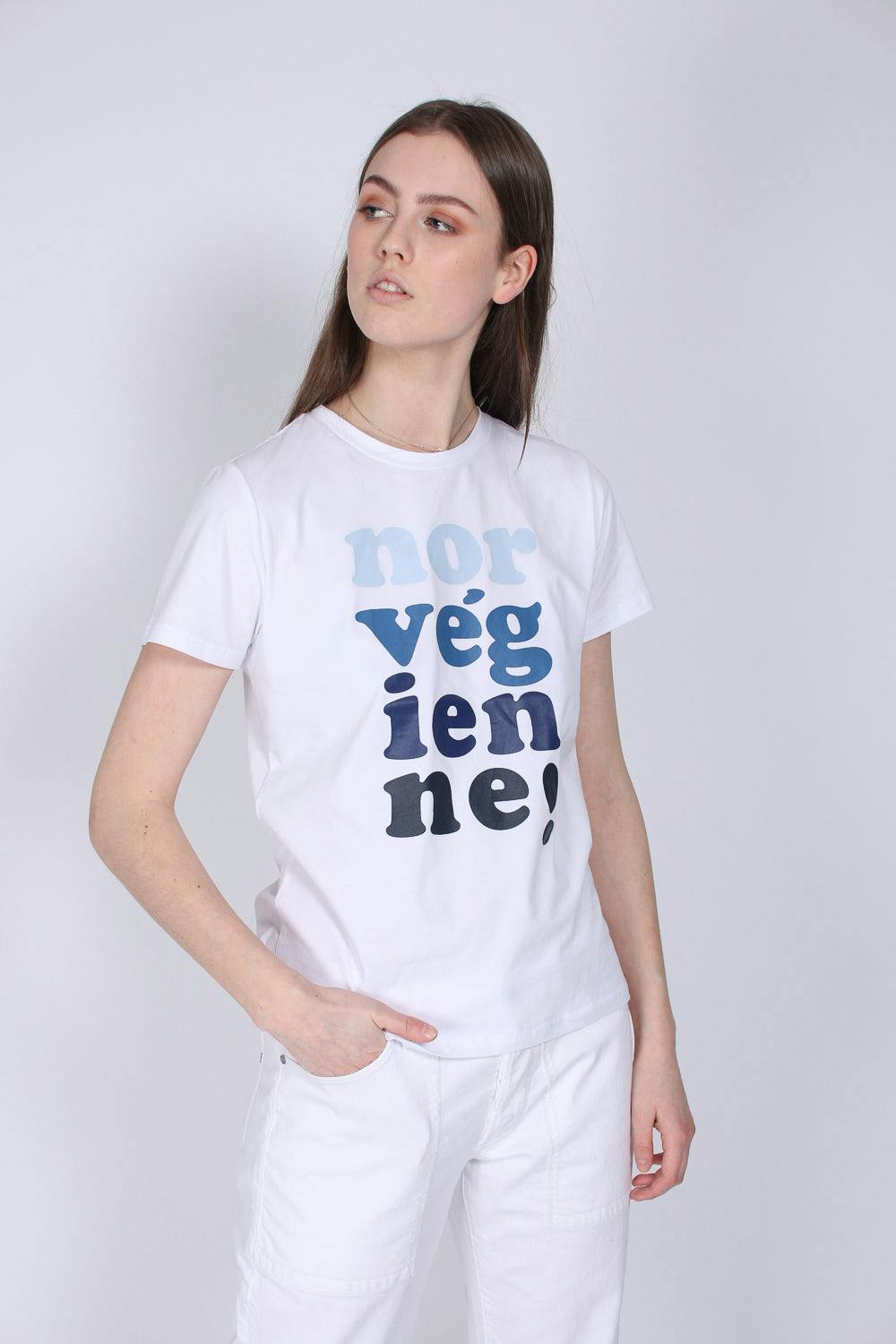 Norvegienne T-Shirt - Xenon Blue - MAUD - T-skjorter & Topper - VILLOID.no