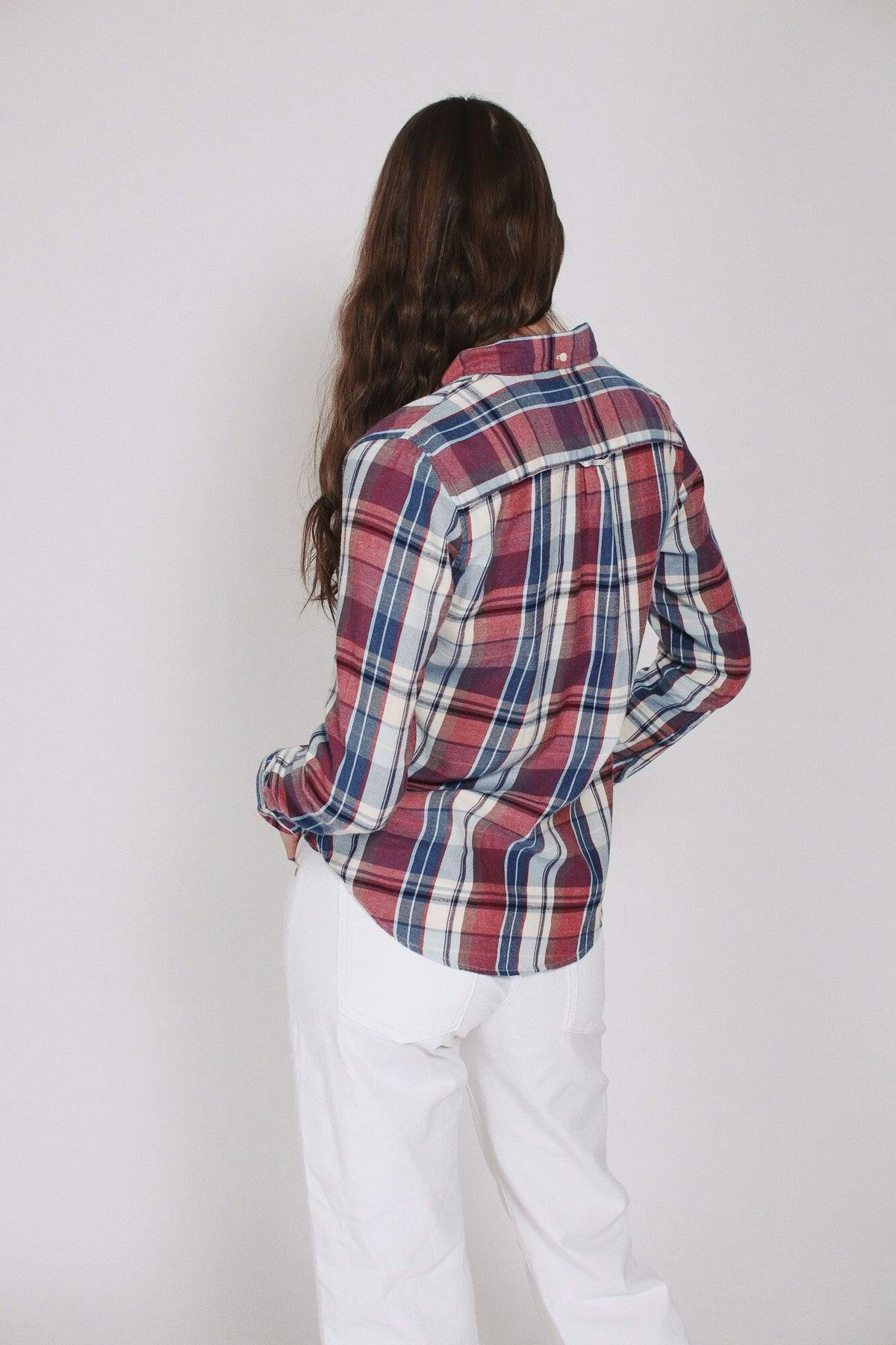 Gant Winter Flannel Madras Shirt - Smoked Paprika S - 2nd Hand Villoid - 2nd Hand Topper - VILLOID.no