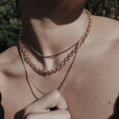 Rope Chain Necklace 18 - Pale Gold