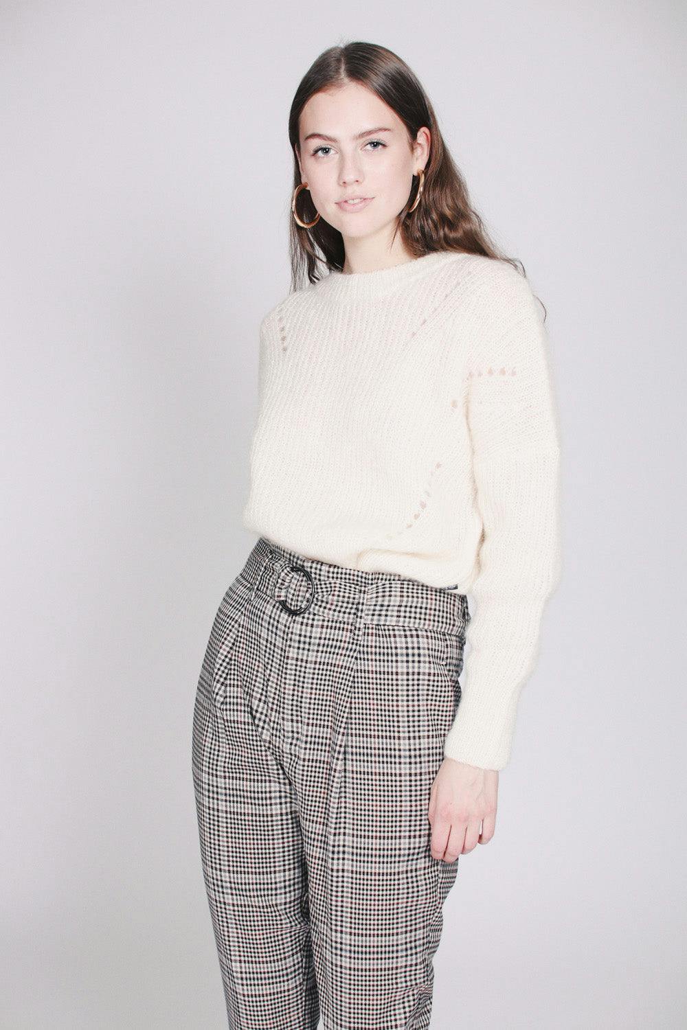Ella & il Beatrice Chunky Knit - White XS - 2nd Hand Villoid - 2nd Hand Gensere - VILLOID.no