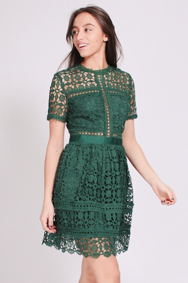 Nora dress - Pine Green - By Malina - Kjoler - VILLOID.no