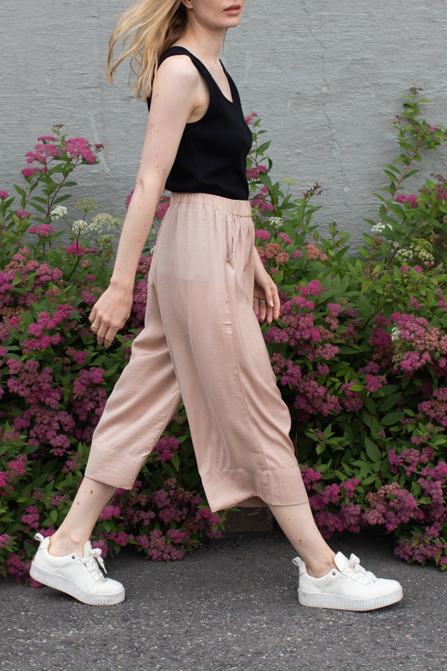 Minga Cropped Trousers - Ginger Root - Second Female - Bukser & Shorts - VILLOID.no