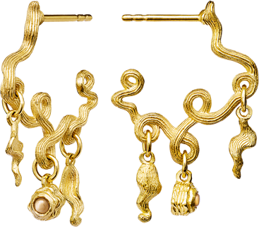 Rayon Earrings - Gold