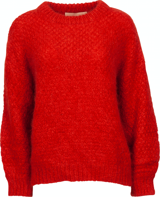 April Mohair Sweater - Fire Orange - Billie & Me - Gensere - VILLOID.no