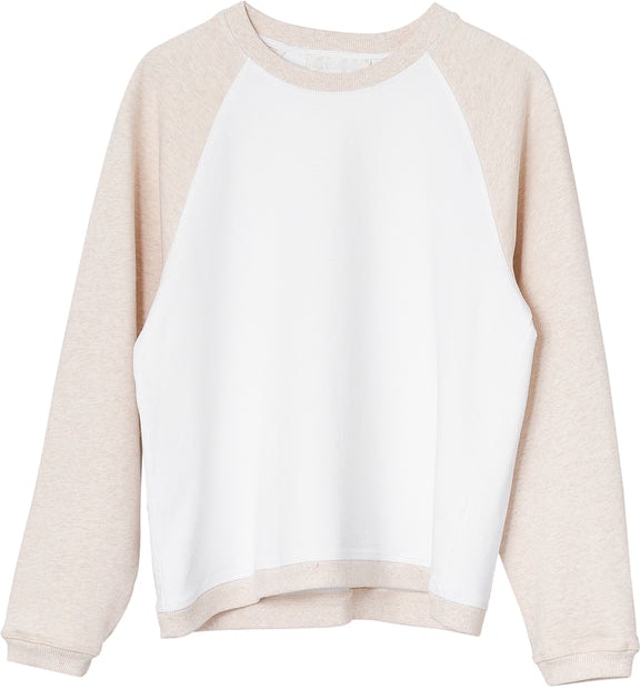 Seijaku Sweatshirt - Bright White Block