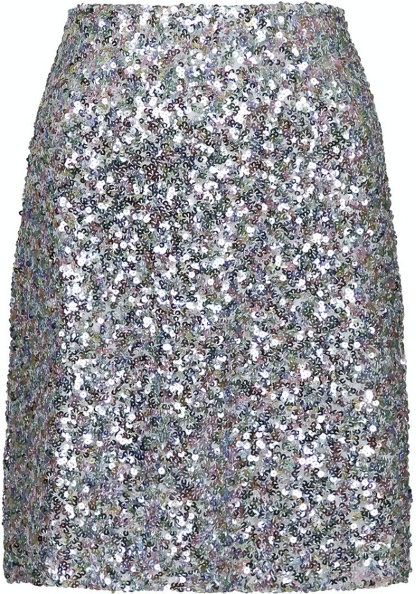 Lunna Sequins Skirt - Silver