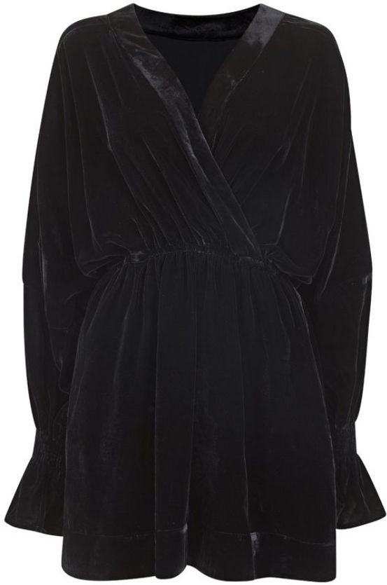 Glam Velvet Dress - Black - Line of Oslo - Kjoler - VILLOID.no