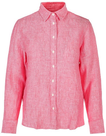 The Linen Chambray Shirt - Watermelon red - GANT - Bluser & Skjorter - VILLOID.no