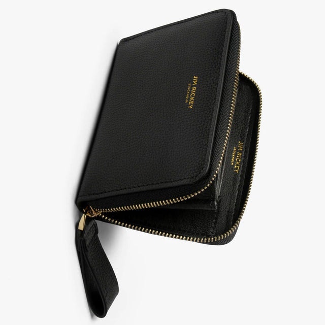 Small Zip Wallet - Black