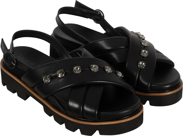 P6953A Ladies Sandal - Black