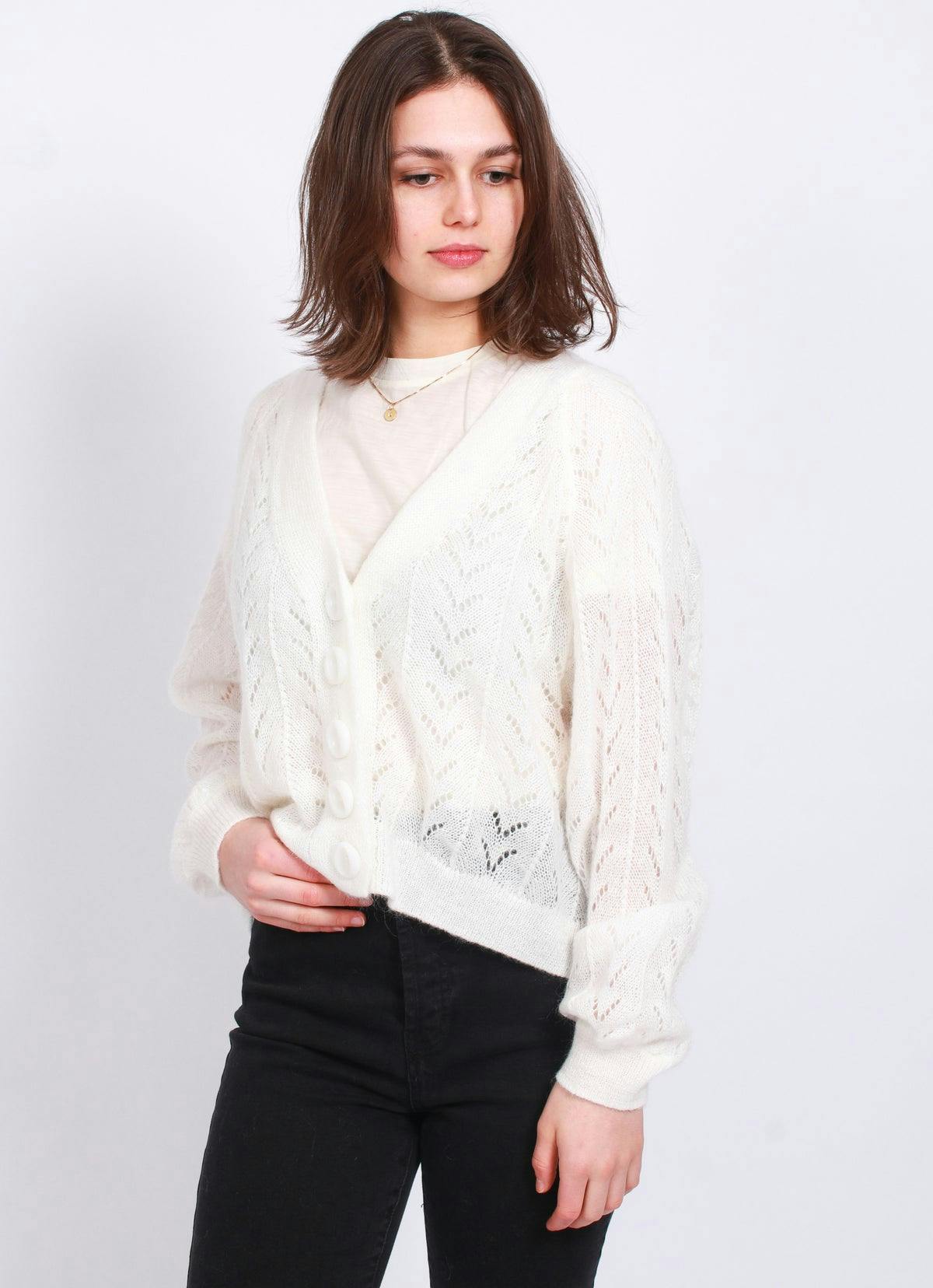 Mohair Cardigan - Off White - ByTimo - Gensere - VILLOID.no