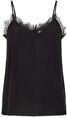 Macy Strap Top - Black - Second Female - T-skjorter & Topper - VILLOID.no