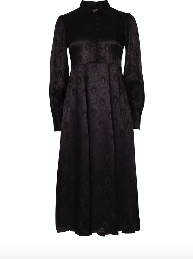 Jacquard Shirt Dress - Black - ByTimo - Kjoler - VILLOID.no