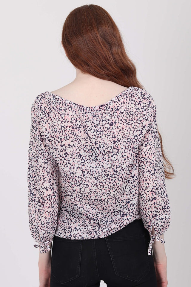 Ditzy flower blouse - Strawberry Pink - GANT - Bluser & Skjorter - VILLOID.no