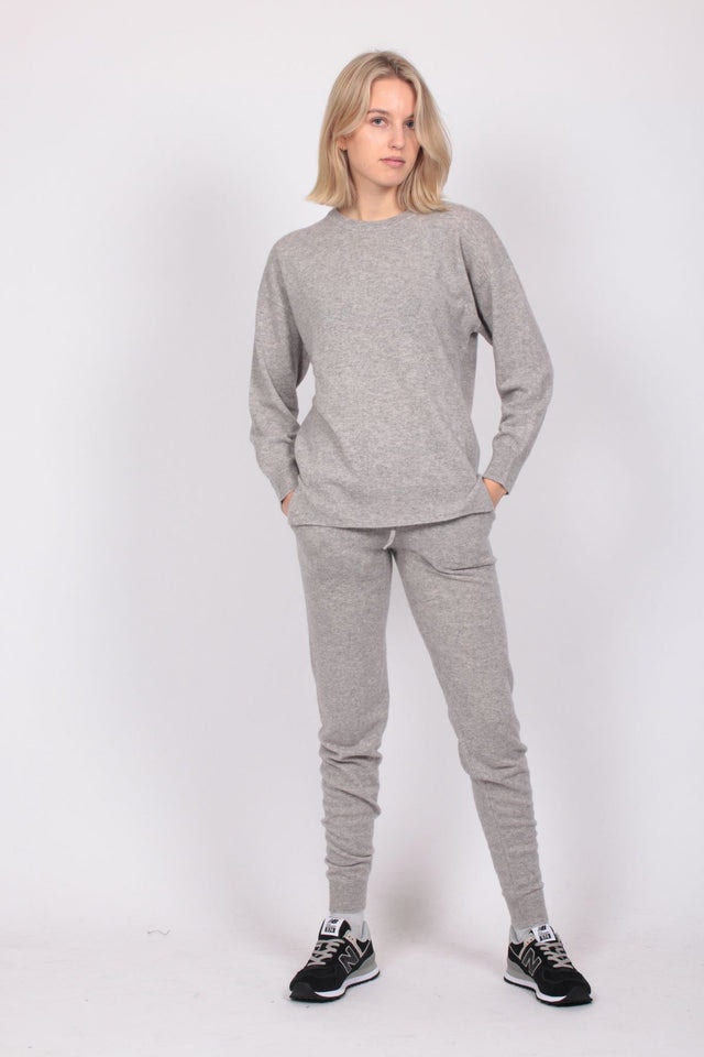 Cashmere Pants - Grey Melange - Creative Collective - Bukser & Shorts - VILLOID.no