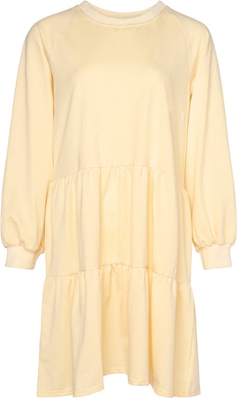 Holly Sweat Dress - Light Yellow