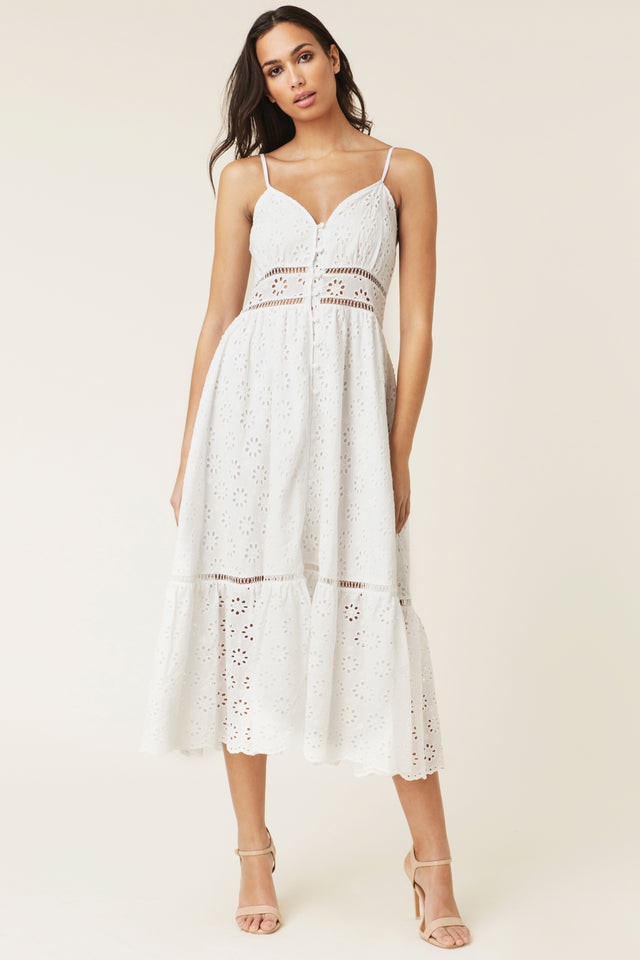 Summer Dress - White - By Malina - Kjoler - VILLOID.no