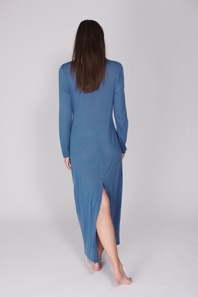 The Sweater Dress - Blue - AWAN - Loungewear - VILLOID.no